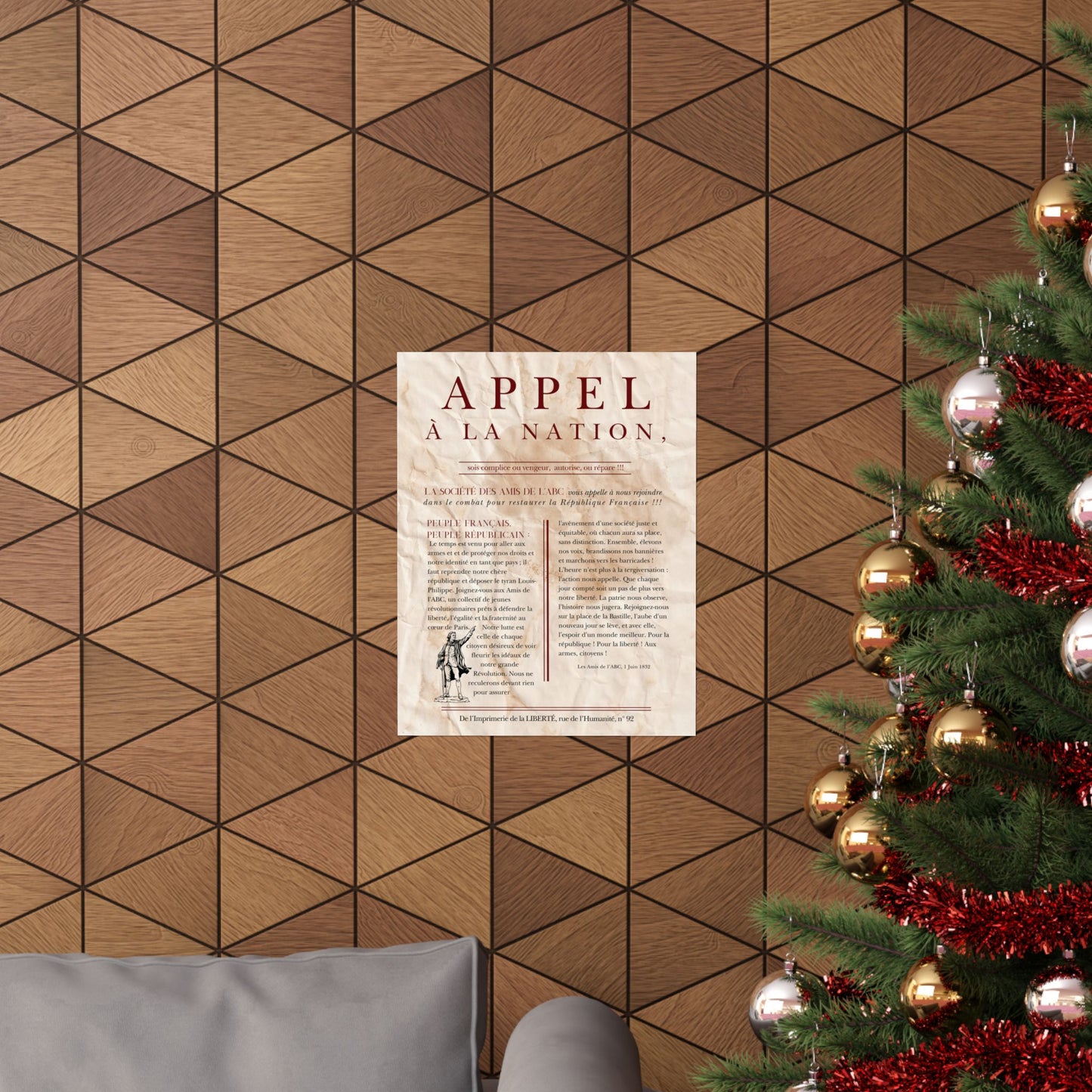 Les Amis de l'ABC Flyer Poster - Les Miserables