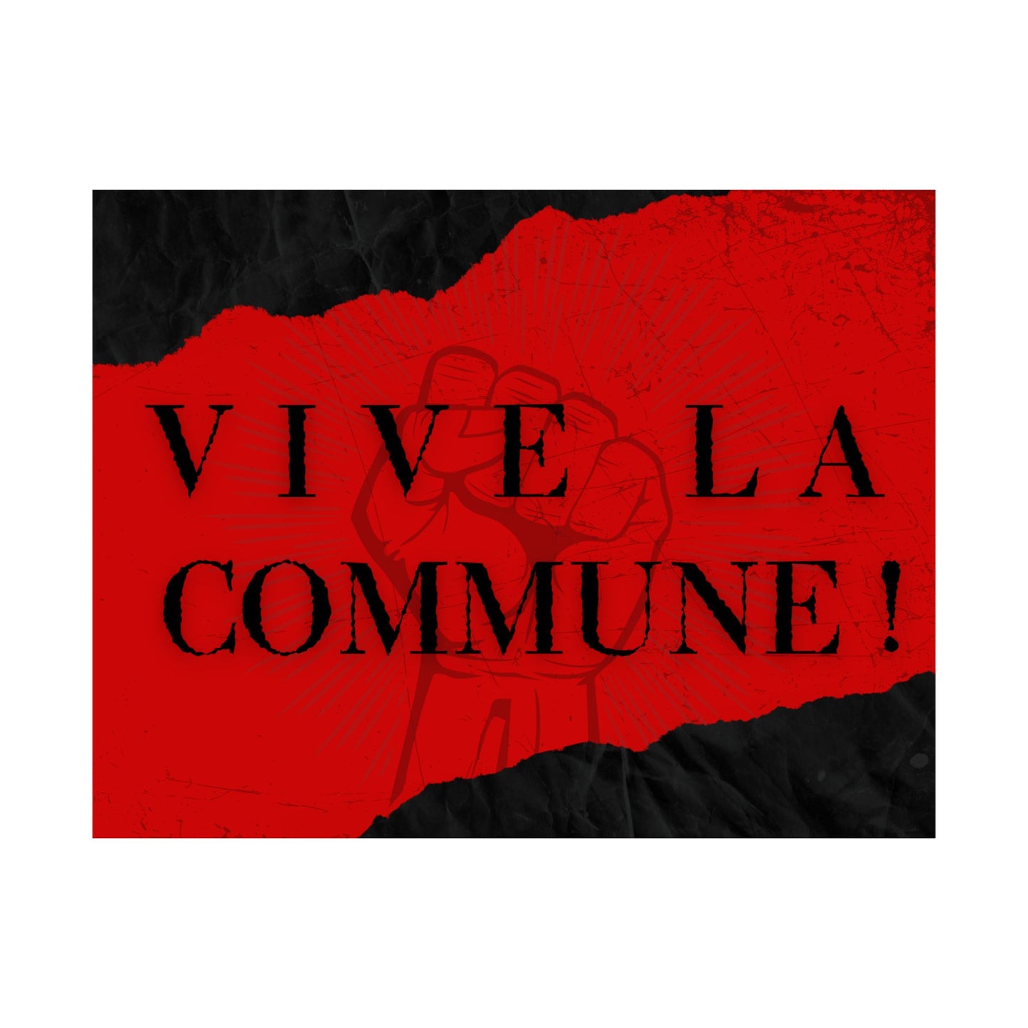 Vive La Commune poster // Paris Commune // Anarchist