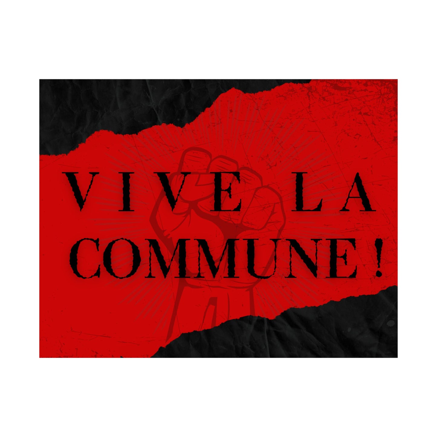 Vive La Commune poster // Paris Commune // Anarchist